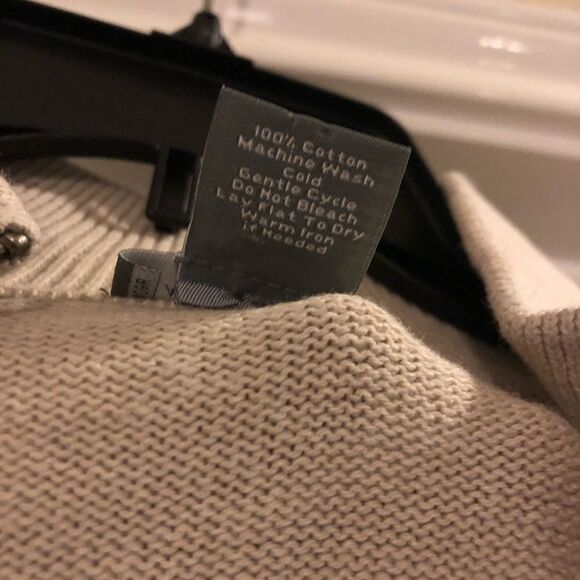 Ann Taylor beige 3/4 sleeve sweater sz medium - Picture 6 of 6